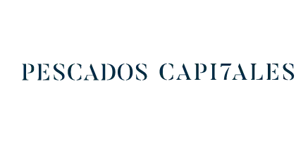 Logo horizontal de Pescados Capitales, restaurante especializado en pescados, mariscos y cocina peruana de autor en Lima, Perú.